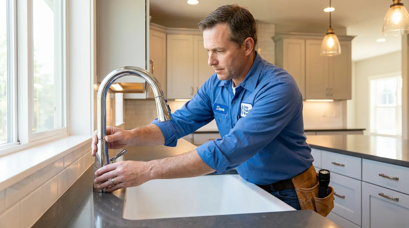 Kitchen faucet installation by Johns Plumbing LLC in Villisca